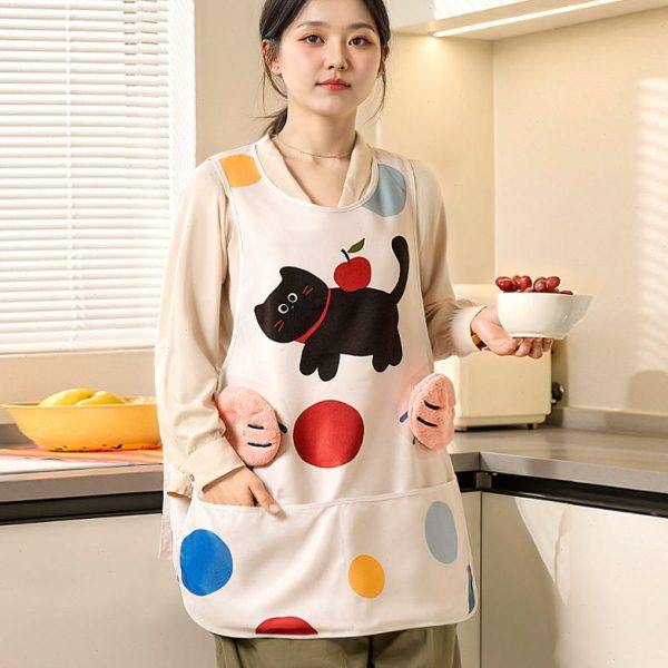 天地鱼围裙厨房家用2025新款防水防油罩衣级感做饭马甲服,家庭/个人清洁工具,袖套,淘宝优惠券,粉丝福利购,淘宝优惠卷