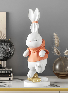 兔子摆件b客厅装饰家居饰品电视柜酒柜治愈小物件闺蜜生日礼物女