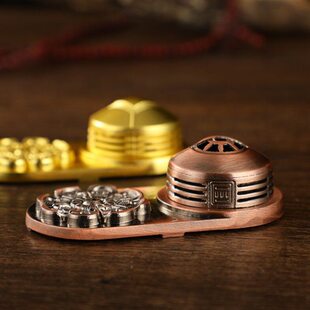 蒙古元素香插特色蒙古包香炉民族风款金色红铜色铜绿色民族风香炉