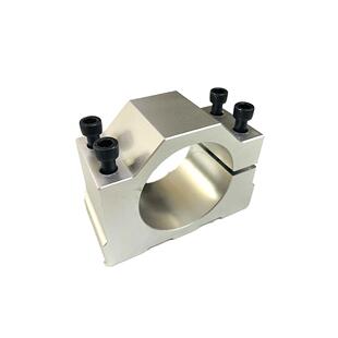 主轴夹具套铝合金电机电主轴固定座45/52/65/80125雕刻机抱座抱箍