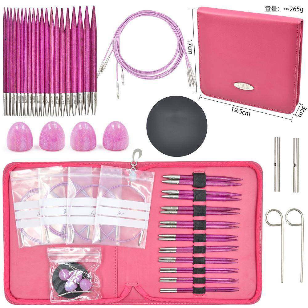 环形针套装可拆卸换绳彩色编织棒针加长pu编织工具碳化竹环形针,乐器/吉他/钢琴/配件,其它乐器配件,淘宝优惠券,粉丝福利购,淘宝优惠卷