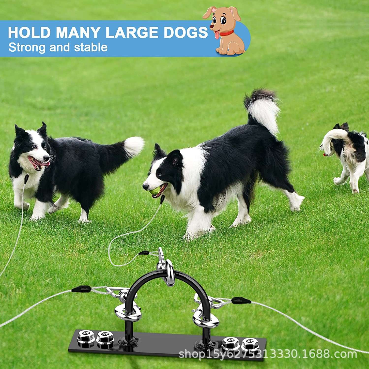 拴狗固定器狗桩栓狗绳固定器户外庭院宠物大型犬猫固定栓