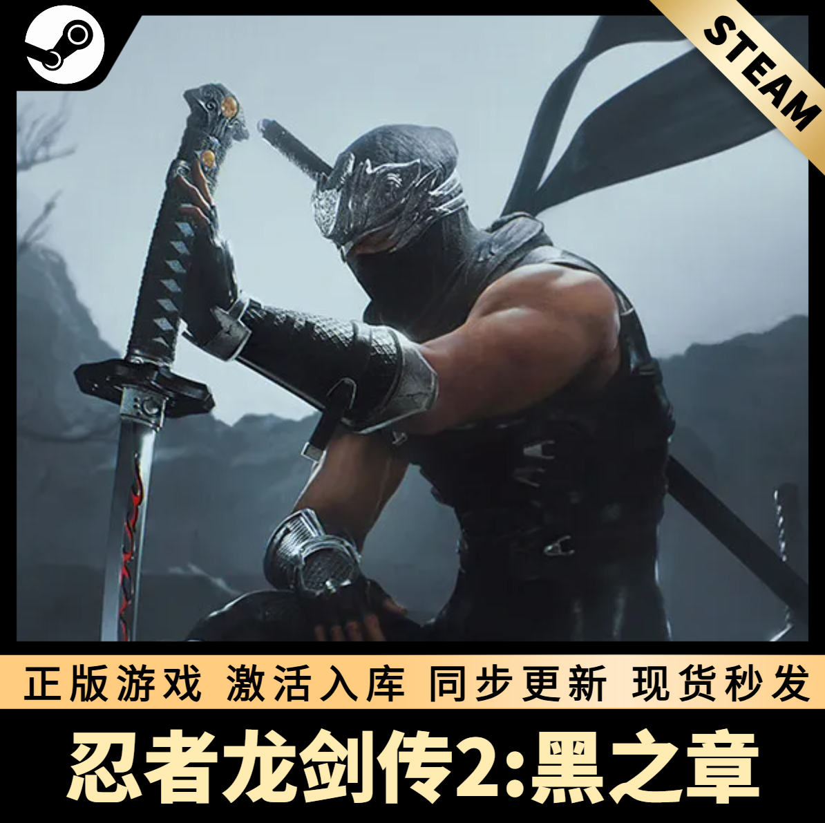 忍者龙剑传2:黑之章 STEAM激活码 CDKEY 国区全球区 全DLC PC游戏