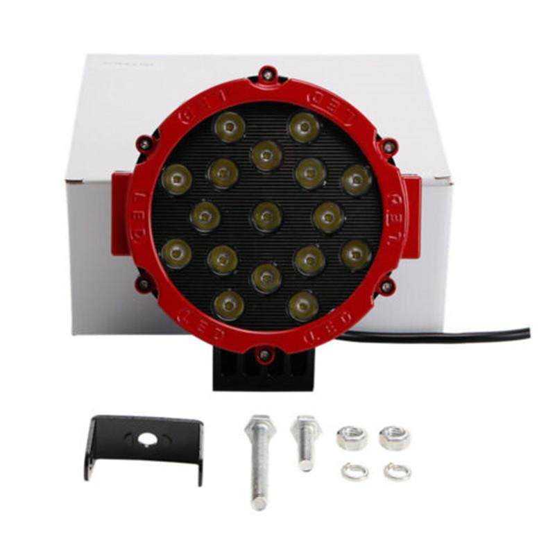 新款 汽车LED灯 7寸17LED 51W大灯改装灯 车顶灯 工作灯 射灯