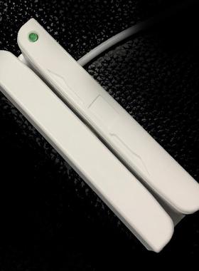 白色单二轨磁卡阅读器刷卡设备读卡器侧挂Magnetic Card Reader