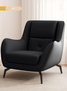 网红懒人舒适新款高级轻奢单人沙发休闲小户型卧室客厅家用组合