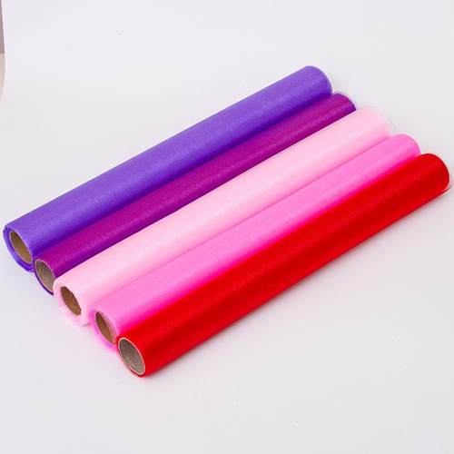 结婚用品婚房纱幔帷幔婚礼装饰拱门雪纱卷5码纱楼梯扶手纱水晶纱