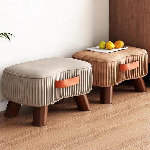 小凳子简约换鞋凳客厅沙发脚踏凳茶几小矮凳家用小板凳实木加厚