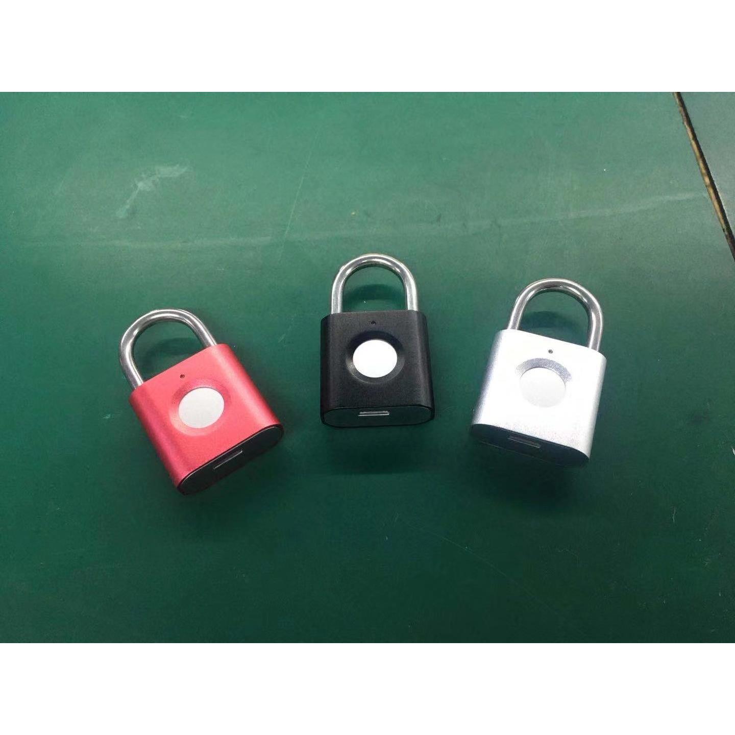 智能指纹挂锁迷你指纹箱包锁指纹小挂锁抽屉小锁头指纹密码锁礼品