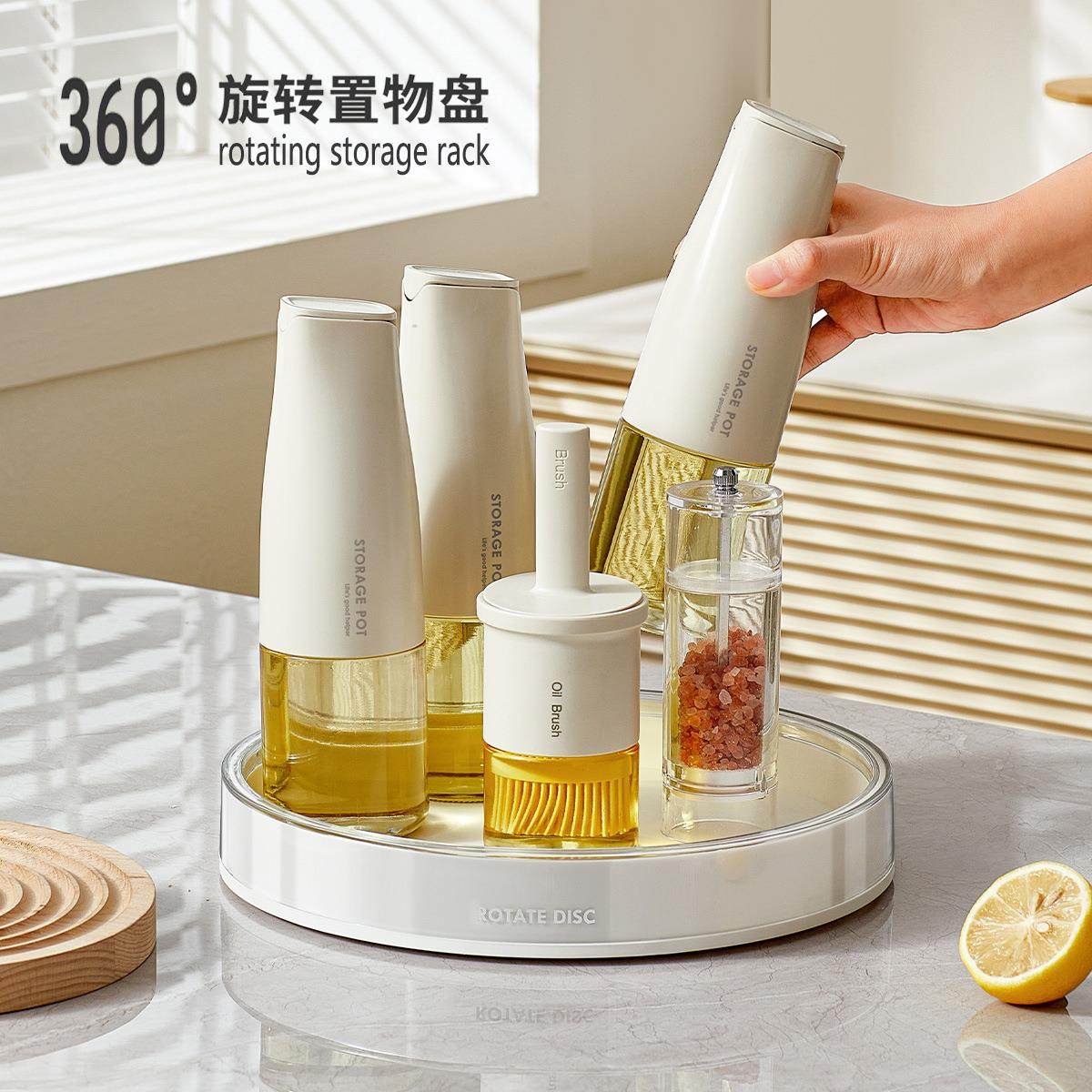 旋转调料置物架厨房台面多功能盐酱油瓶罐调味料收纳用品家用大全