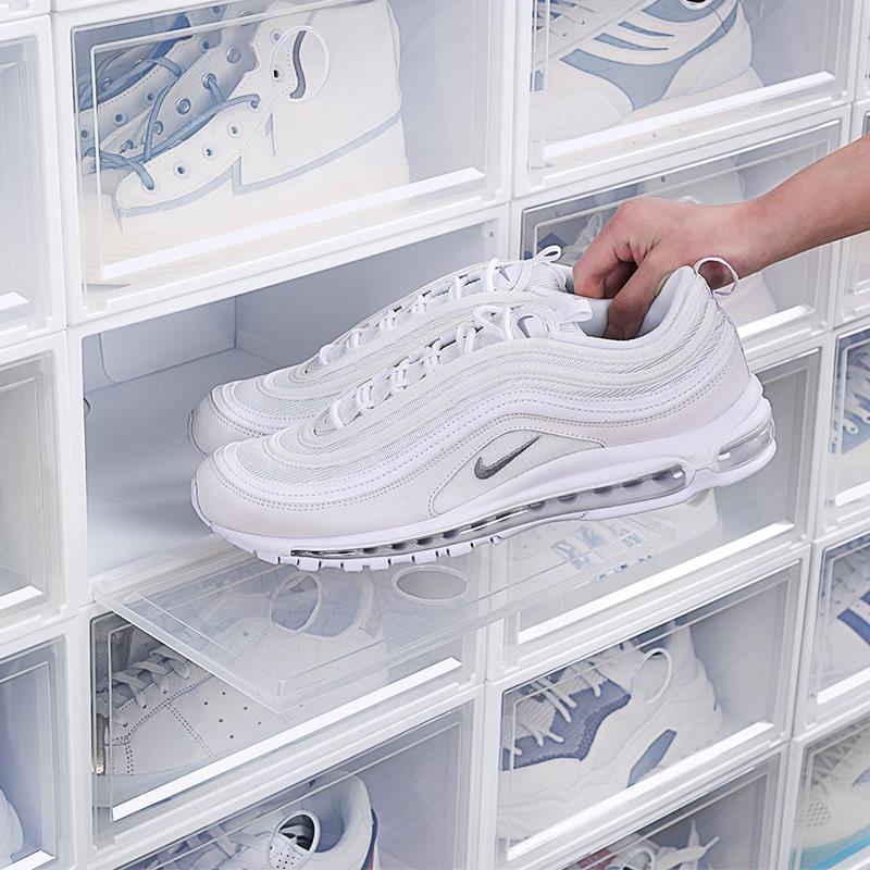 5YA1加厚防尘鞋盒收纳盒透明抽屉式鞋子收纳塑料鞋架鞋柜省空