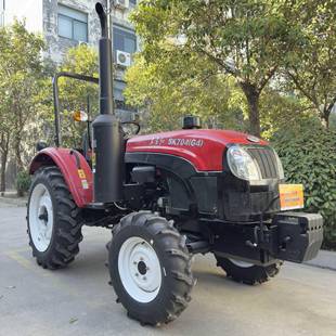 新款 704四驱柴油农用家用小型旋耕机四轮驱动多功能东方红拖拉机