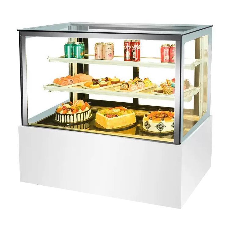 立式三层直角蛋糕柜 白色 专业 冷藏展示柜商用甜品