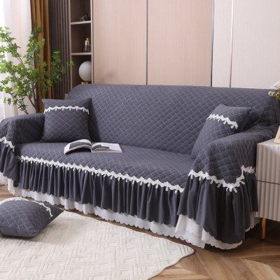 晴月老式宽窄扶手沙发一片式夹棉加厚全盖式懒人沙发垫套巾通用型,居家布艺,沙发套,淘宝优惠券,粉丝福利购,淘宝优惠卷