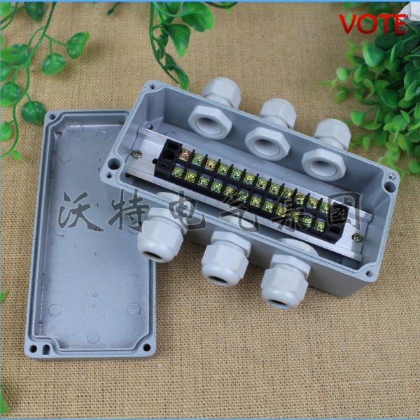 户外防水接线盒175*80*56三进三出六通端子盒 塑料电源分线盒,电子/电工,其它,淘宝优惠券,粉丝福利购,淘宝优惠卷