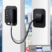 门栓插销门扣锁扣卡扣门锁插销式 搭扣免打孔不锈钢推拉门锁门神器