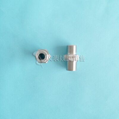 不锈钢仪表变送器变径对丝转换接头   NPT3/8-M16*1.5