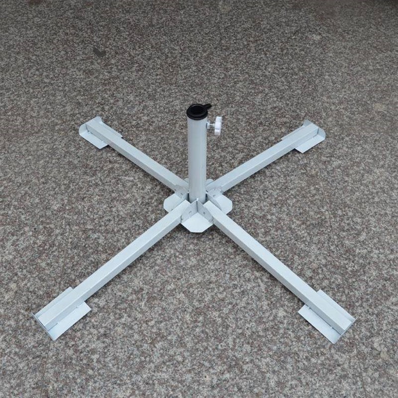 户外沙滩太阳伞广告伞地座四脚三脚支架可K折叠/便携伞架十字伞座