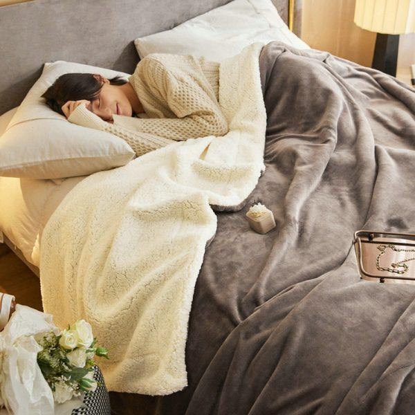 小毛毯被子羊羔绒毯双层保暖沙发午睡盖毯办公室午睡毯珊瑚绒毯子,居家布艺,汗蒸服,淘宝优惠券,粉丝福利购,淘宝优惠卷