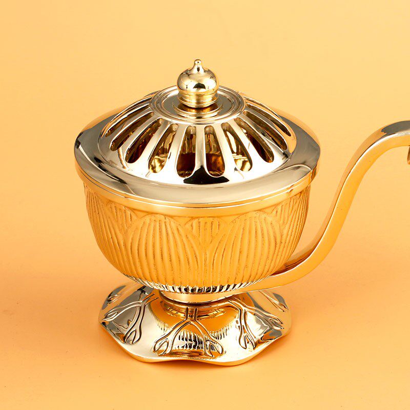 唐密黄铜b一面器火供护摩炉法器东密饰品手摩炉手工打磨送礼品摆