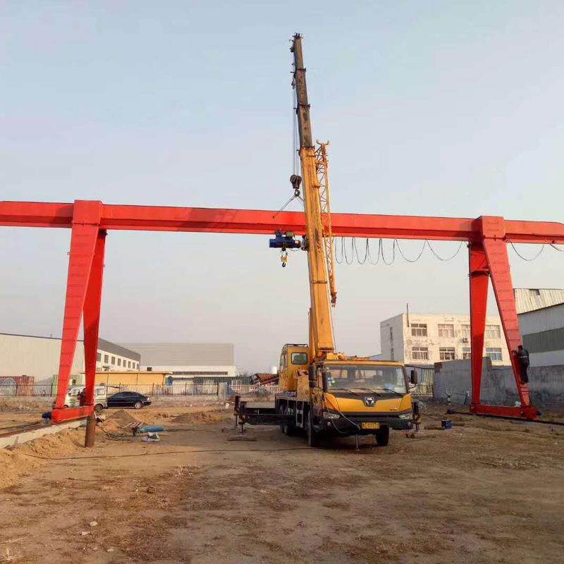 厂家销售16T包箱龙门吊MH桁架门式起重机简易单梁龙门架