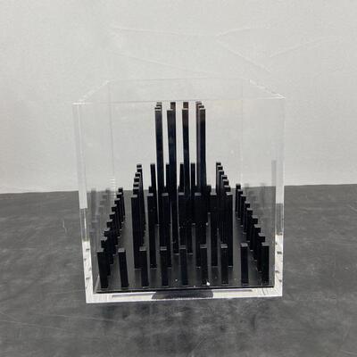 简约现代黑金体抽象悬浮立BBY建筑摆件板间店书样房酒几何艺术装