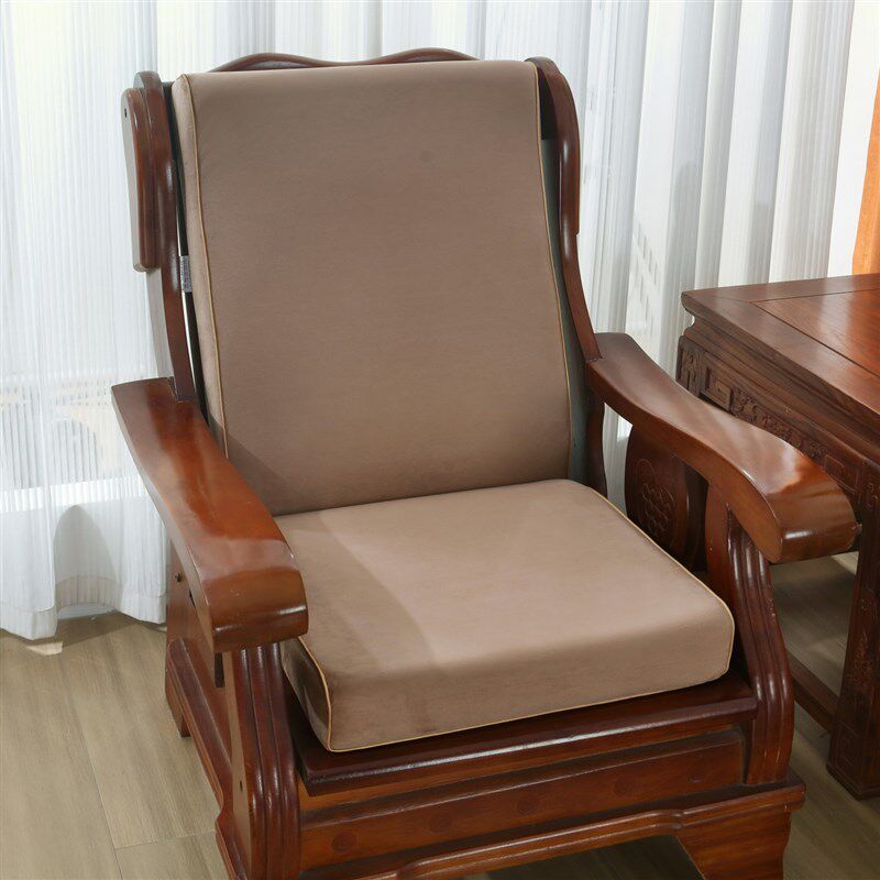 老式实木红木沙发坐垫靠垫一体可拆洗加厚海绵冬季三Y人木头椅垫