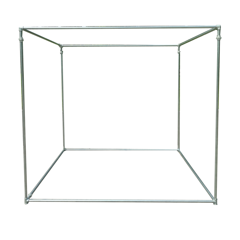 镀锌钢管大型晾衣架落地水管户外防风四方晒N被子遮阳瓜果大棚架