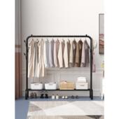 单晾杠衣架落地立式 挂衣架可动衣帽架衣架室内卧台室阳晒HMJ衣架