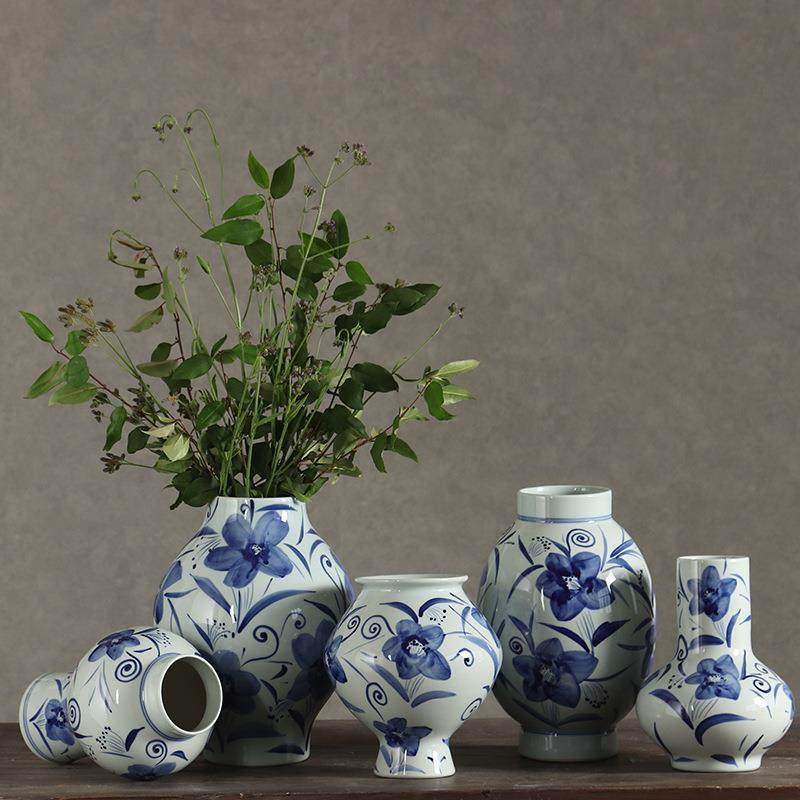 新中式青花瓷仿古陶瓷花瓶插花摆件陶瓷花器酒店名宿家居装饰摆件,鲜花速递/花卉仿真/绿植园艺,割草机/草坪机,淘宝优惠券,粉丝福利购,淘宝优惠卷