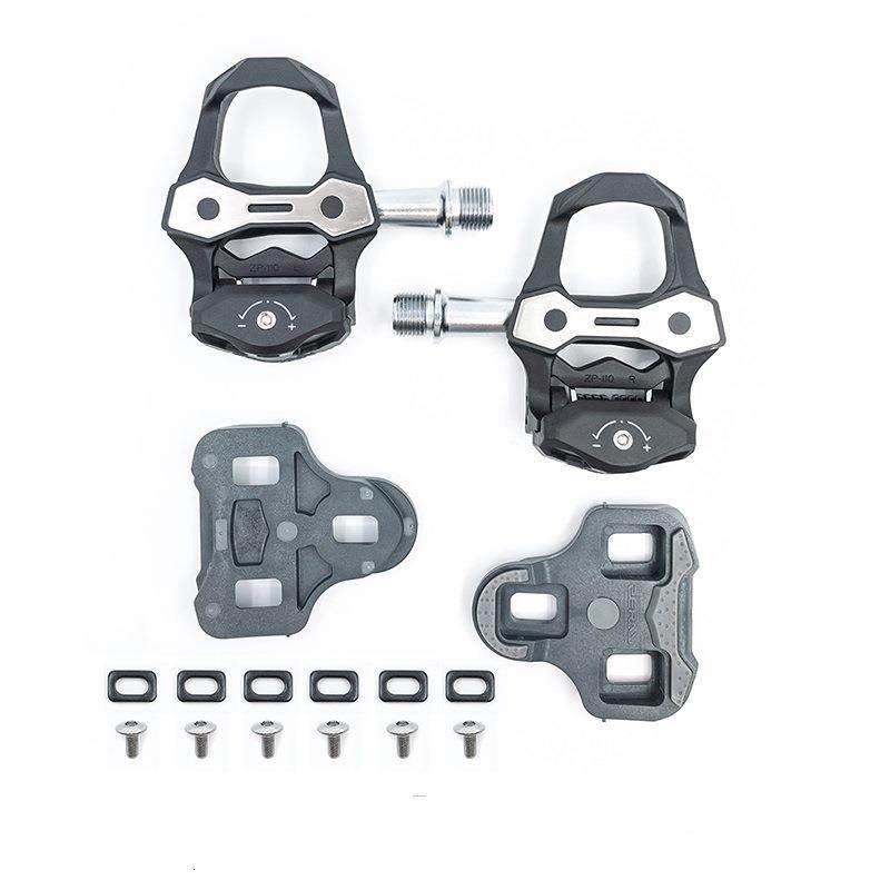 公路车自锁锁踏 轻铝合金培林锁踏 自行车脚踏板 带锁片ZP110炫彩