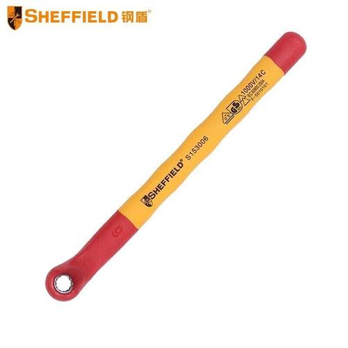 钢盾 SHEFFIELD S153006 多功能注塑型双色绝缘梅花扳手6mm