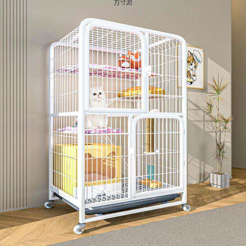 猫笼子家用猫别墅超大自由空间室内二层带厕所小型猫舍屋猫咪笼子