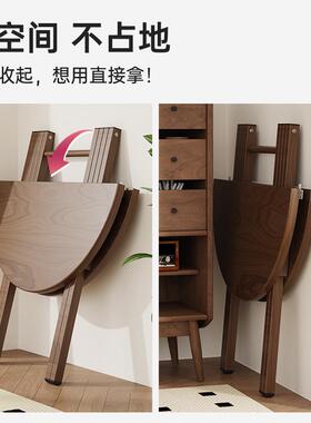 家简易折叠桌捷式用圆形餐桌11718小户型高颜桌值子折叠吃便饭出