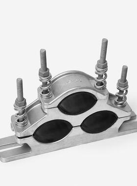 线电缆固定高压铝JGPD-2合金抱夹夹具单芯箍多芯绕性防磁夹卡子阻