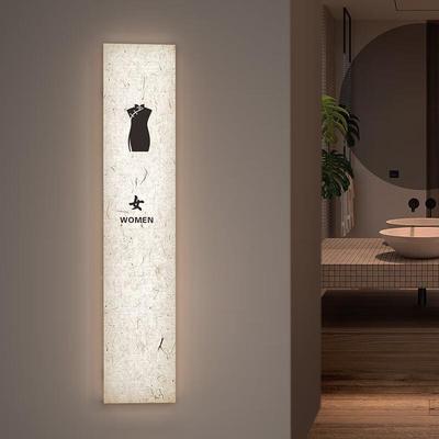 国潮新中式洗卫手间标识酒店厅古生间提餐示牌带灯复古男女769门