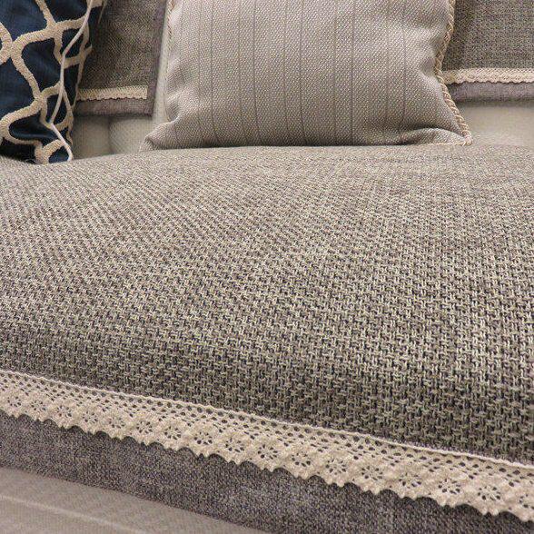 四季沙发垫亚麻沙发垫防滑皮沙发贵妃全包定做灰色高档沙发巾套罩