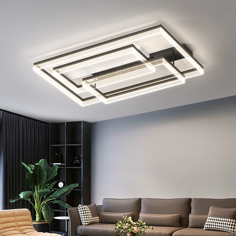 客厅灯主灯d2024新款大厅吸顶灯现代简约中山灯具组合全屋套餐