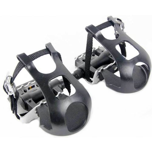狗嘴脚踏 防滑死飞踏板 一对脚蹬踏板束脚套 自X行车半铝脚踏
