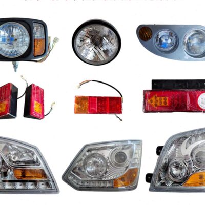 时风三轮车拖拉机原厂配件大全矿中王梦之星风骏风云前大灯后尾灯