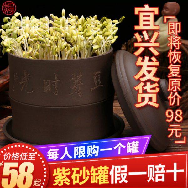 豆芽时光豆芽机家用全自动智能多功能发芽豆牙盆神器桶自制生绿豆