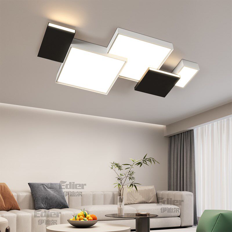 全光谱客厅灯现代简约大气主灯方块组合吸顶灯全屋套Z餐几何灯具