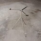 镜面 A140 雅致中古不锈钢桌脚 莫宁定制 三脚 三角