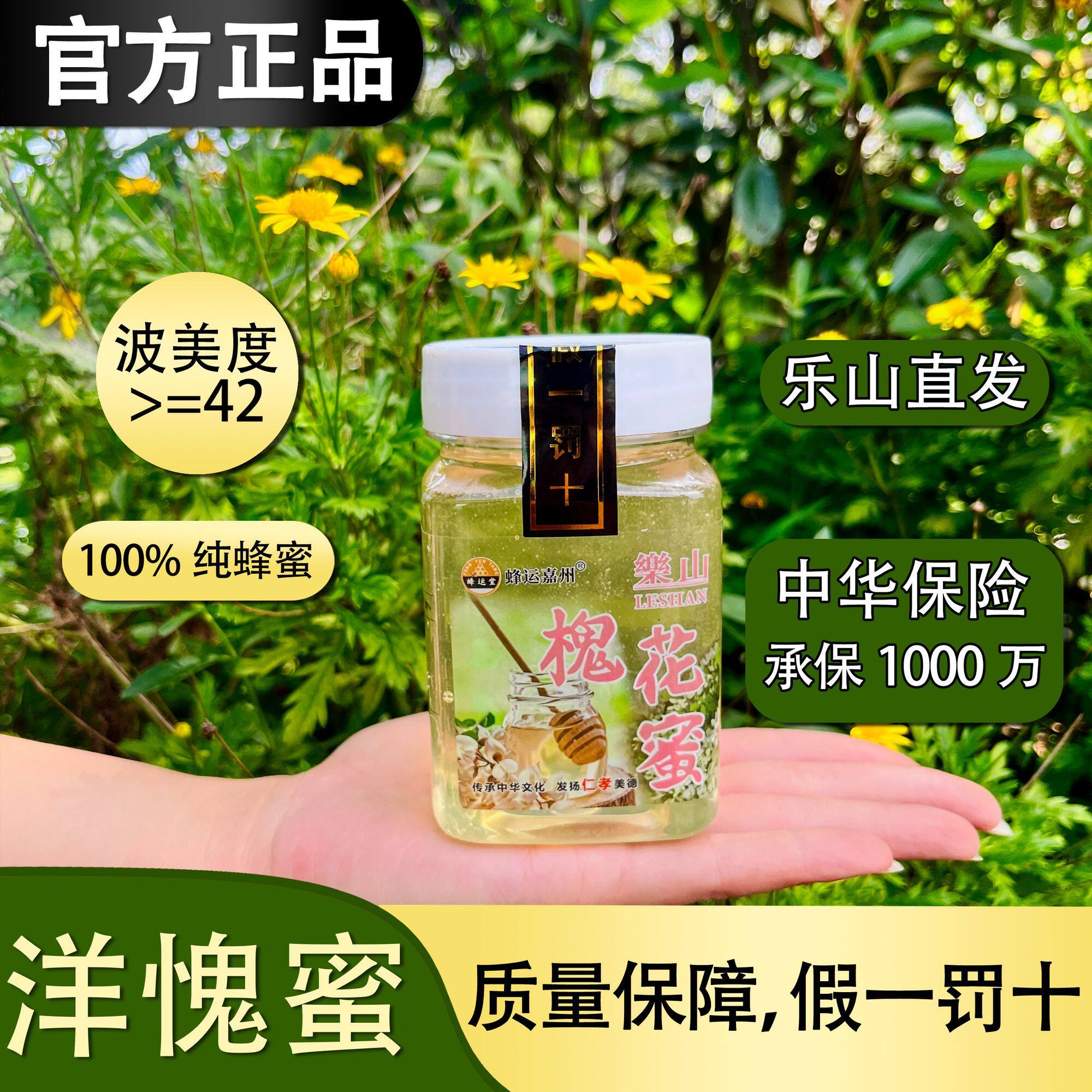蜂运堂洋槐蜜槐花蜜自然成熟纯正原蜜500g一斤农家土蜂蜜