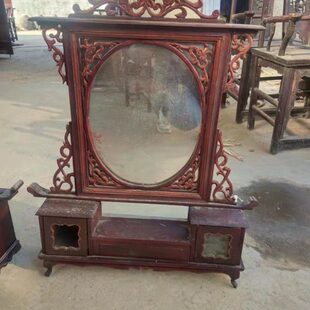 老物件 老家具 老梳妆台 梳妆镜 老家具老柜子民俗怀旧收藏摆件