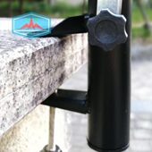 户外黑色圆伞底座摆摊大伞夹子庭院花园伞固定伞配件大伞架子 包邮