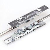 老式 大门天地暗插销锁双开大门不锈钢中控插销子母门铁门20公分