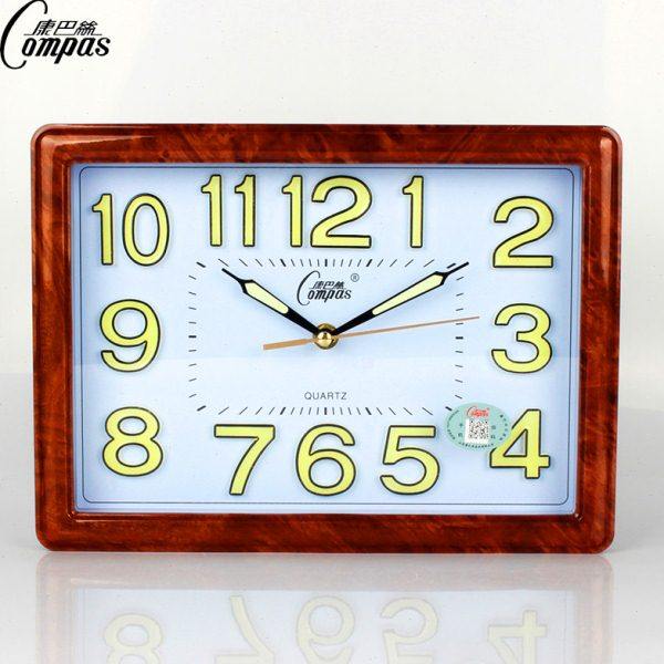 康巴丝座钟表客厅卧室夜光超静音时钟石英钟老人大字体现代台挂钟,家居饰品,座钟,淘宝优惠券,粉丝福利购,淘宝优惠卷