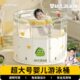 超大号游泳桶婴儿家用新生儿童泳池宝宝泡澡桶折叠游泳桶透明浴桶