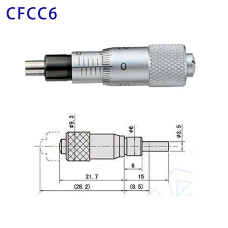 千分尺旋钮微分头 CFCC CFCM CFCY CFCR 6H CFCC13 CFCC25 CFCC50